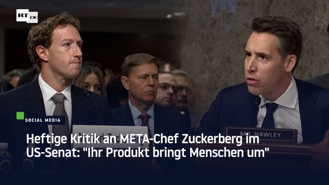 Heftige Kritik an META-Chef Zuckerberg im US-Senat: "Ihr Produkt bringt Menschen um"