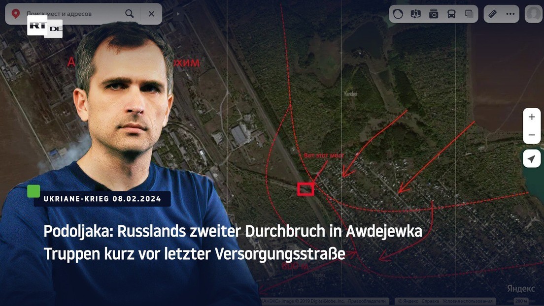 Podoljaka: Russlands zweiter Durchbruch in Awdejewka – Truppen kurz vor letzter Versorgungsstraße