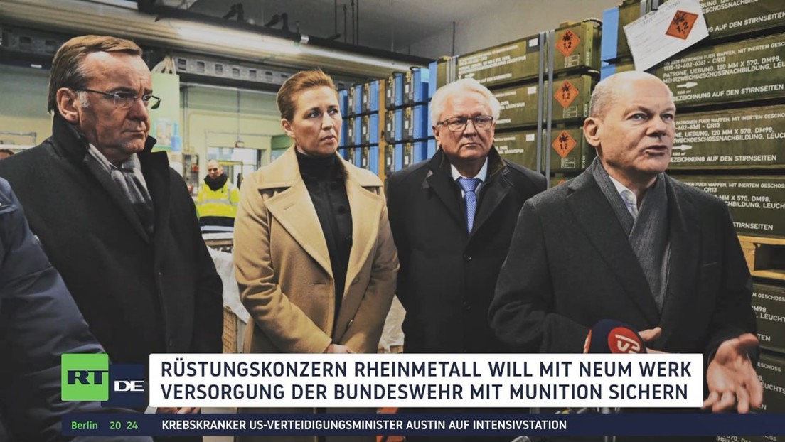 Neue Rheinmetall-Fabrik: Proteste gegen Rüstungspolitik der Bundesregierung