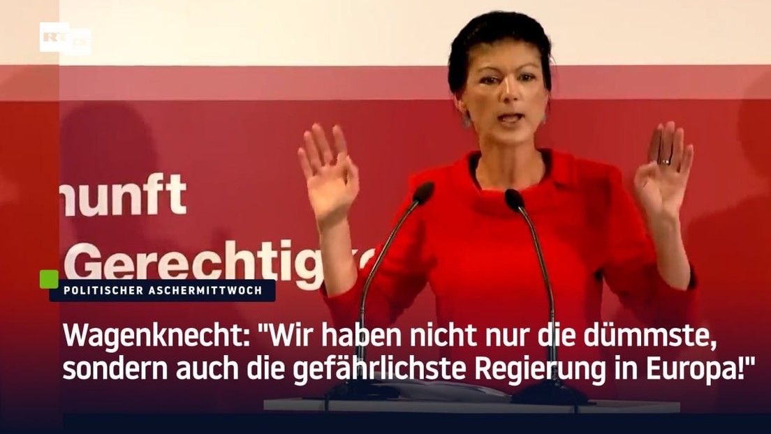 Wagenknecht: "Wir haben nicht nur die dümmste, sondern auch die gefährlichste Regierung in Europa!"