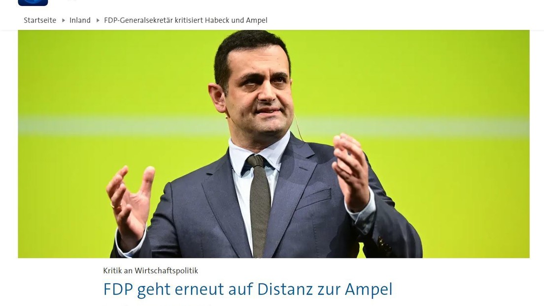 Realsatire aus Deutschland: FDP kritisiert Ampelkoalition