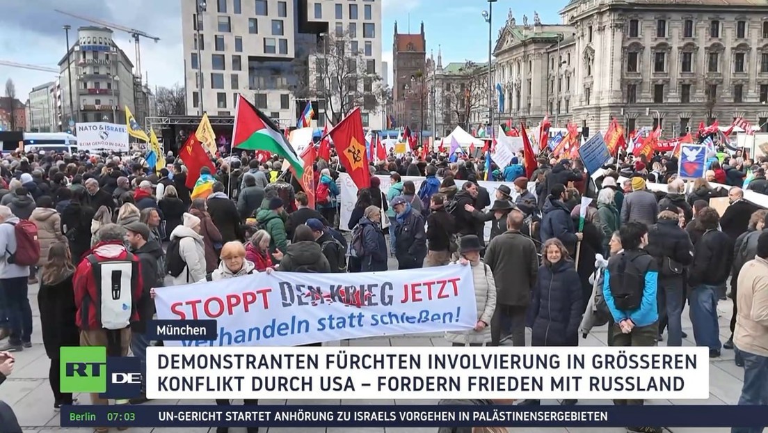 Münchner Sicherheitskonferenz fordert mehr Krieg, Demonstranten wollen Frieden