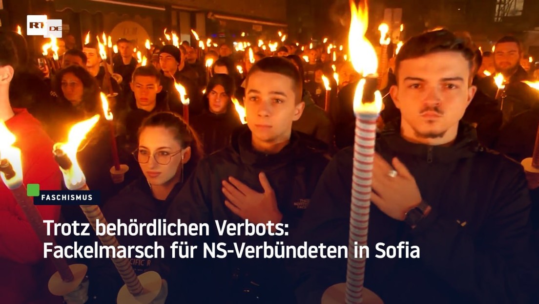 Trotz behördlichen Verbots: Fackelmarsch für NS-Verbündeten in Sofia