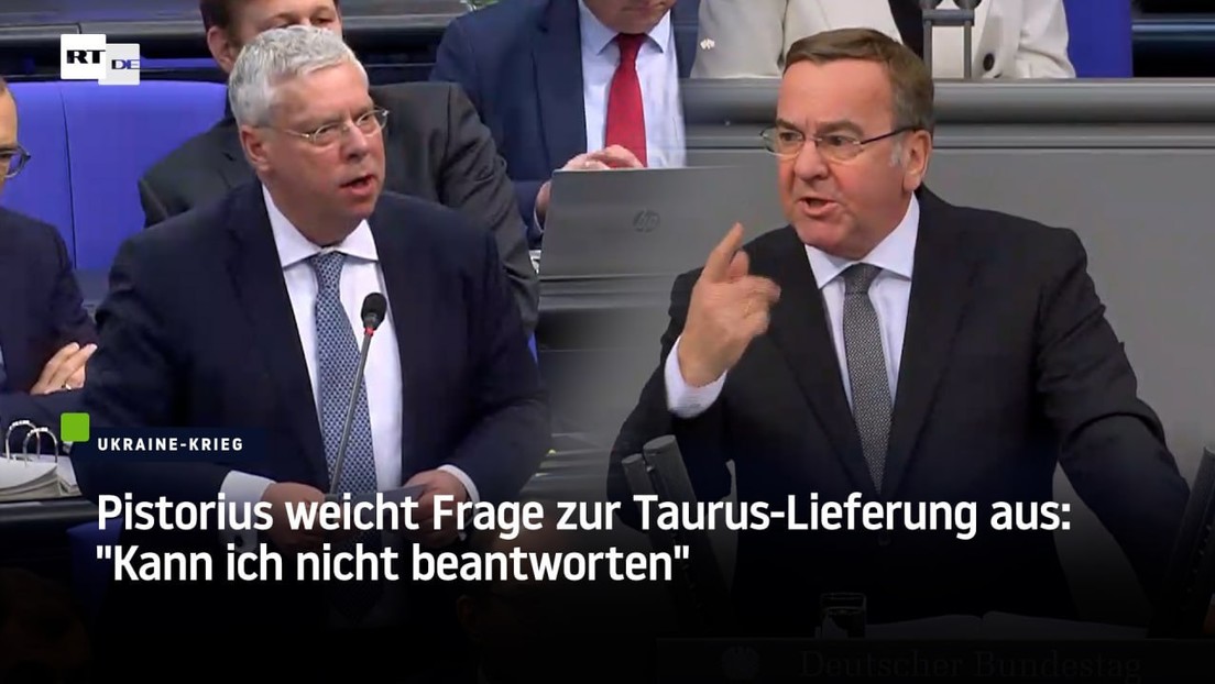 Taurus-Debatte im Bundestag: Pistorius' Ausweichmanöver stößt auf Kritik