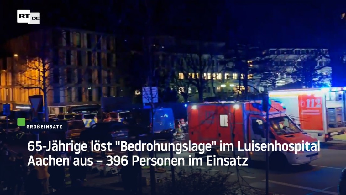 65-Jährige löst "Bedrohungslage" im Luisenhospital Aachen aus – 396 Personen im Einsatz