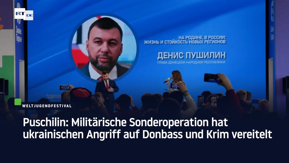 Puschilin: Militärische Sonderoperation hat ukrainischen Angriff auf Donbass und Krim vereitelt