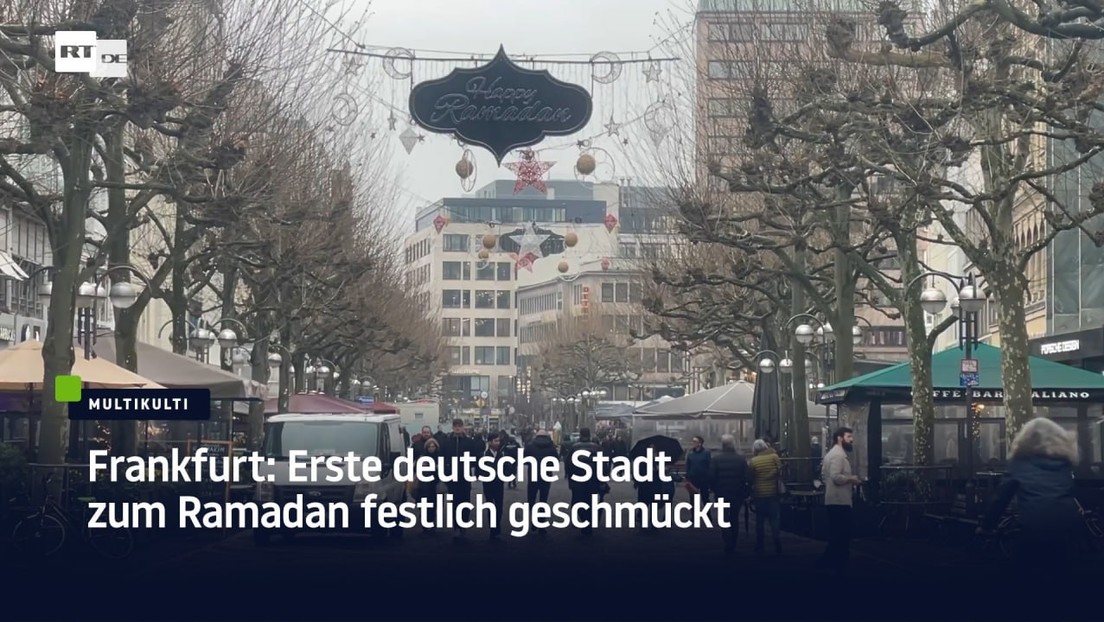 Frankfurt: Erste deutsche Stadt zum Ramadan festlich geschmückt