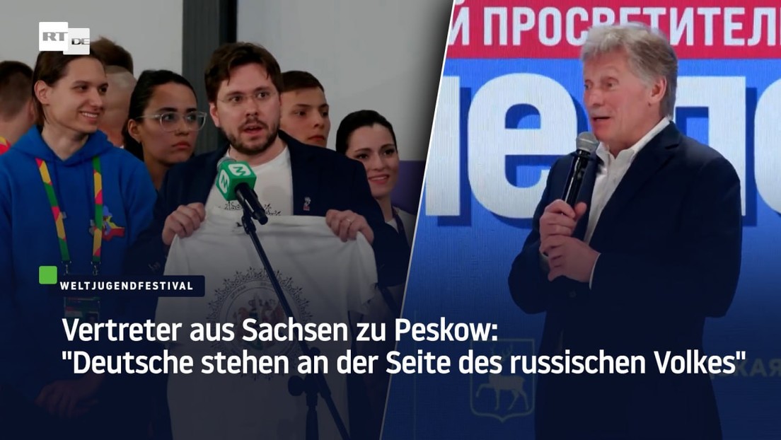 Vertreter aus Sachsen zu Peskow: "Deutsche stehen an der Seite des russischen Volkes"