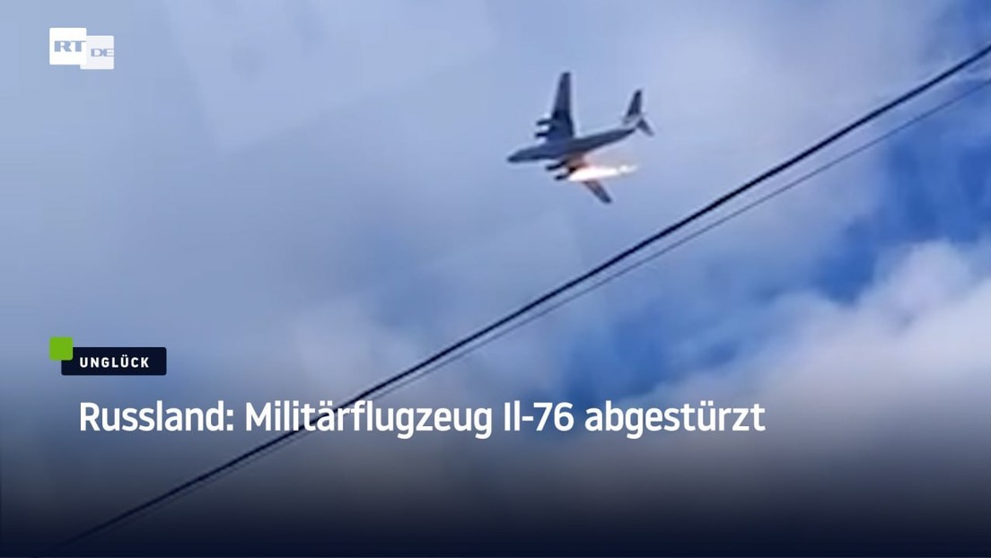 Russland: Militärflugzeug Il-76 abgestürzt