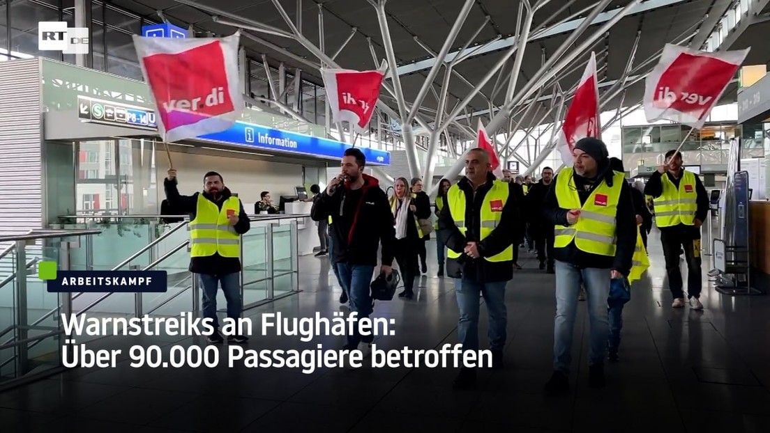 Über 90.000 Passagiere von Flughafenstreiks betroffen – Arbeitgeber fordern Einschränkung des Streik