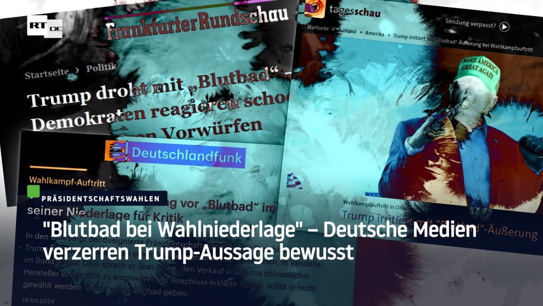 "Blutbad bei Wahlniederlage" – Deutsche Medien verzerren Trump-Aussage bewusst