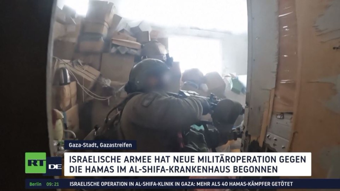 Sturm auf das Al-Schifa-Krankenhaus: Israel meldet 40 getötete Hamas Kämpfer