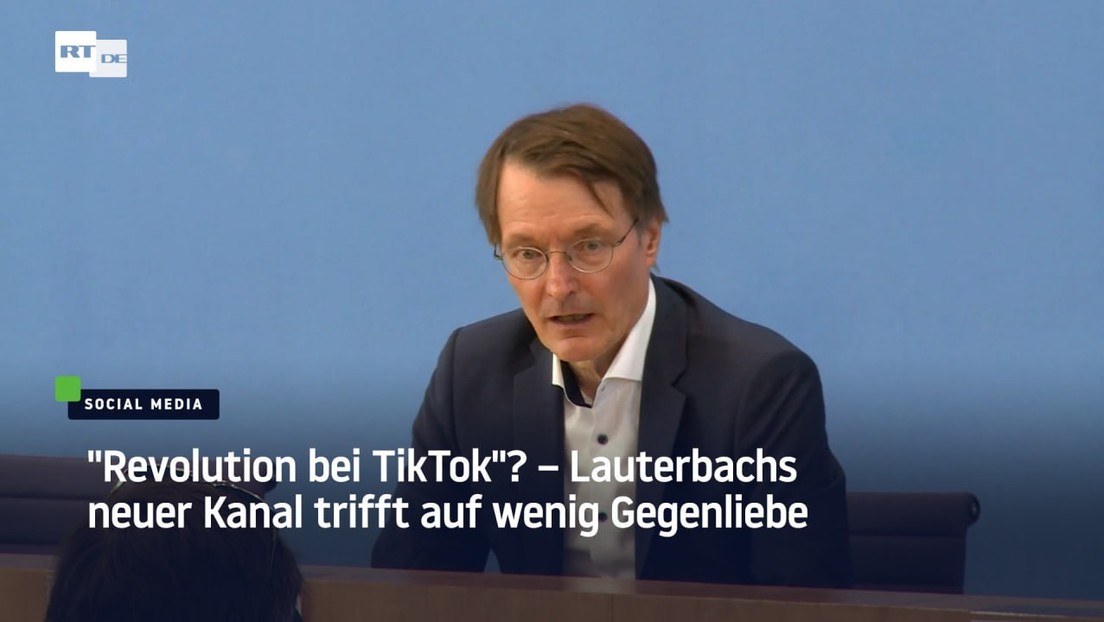"Revolution bei TikTok"? – Lauterbachs neuer Kanal trifft auf wenig Gegenliebe