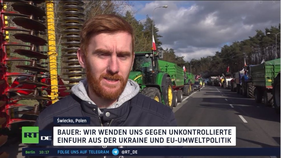 Gegen Billigimporte aus Ukraine: Polnische Bauern blockieren Straßen