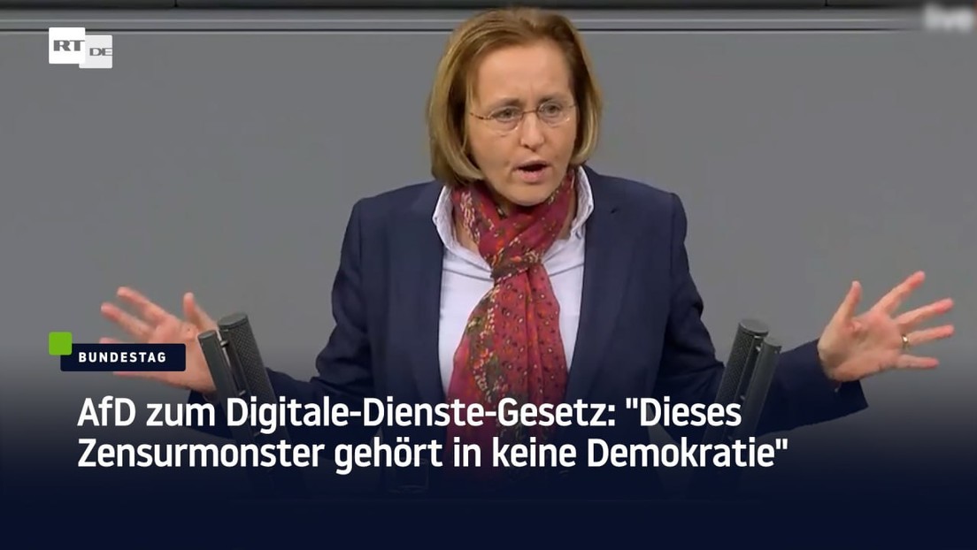 AfD zum Digitale-Dienste-Gesetz: "Dieses Zensurmonster gehört in keine Demokratie"