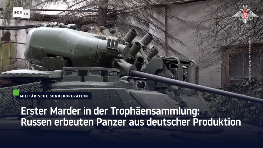 Erster Marder in der Trophäensammlung: Russen erbeuten Panzer aus deutscher Produktion