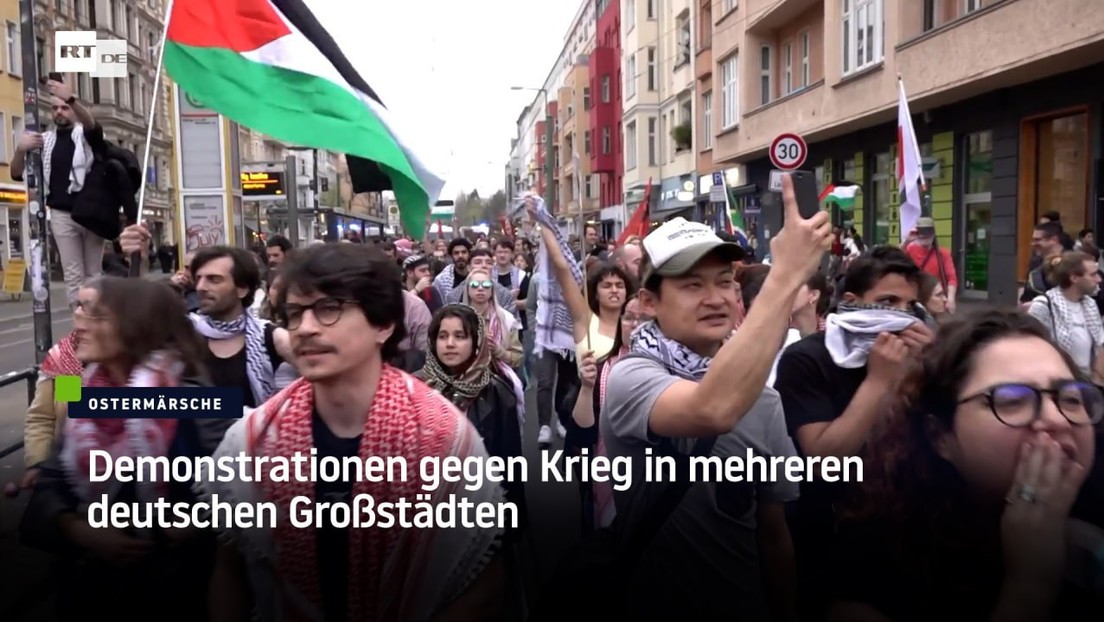 Demonstrationen gegen Krieg in mehreren deutschen Großstädten