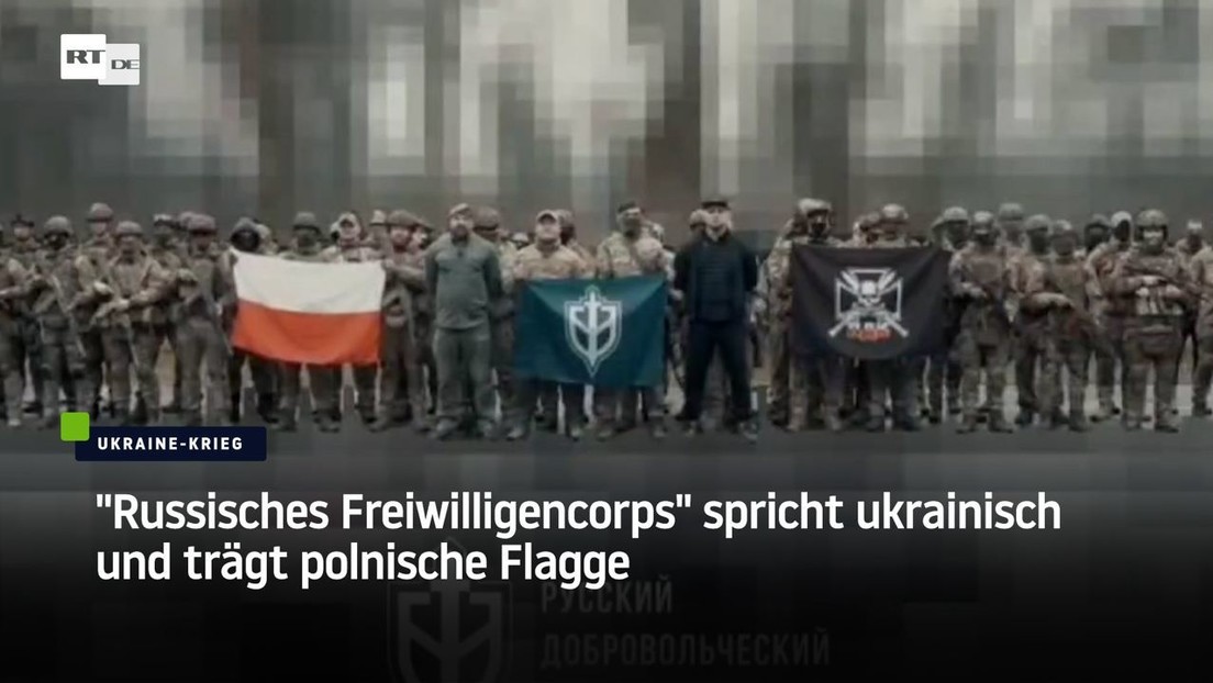"Russisches Freiwilligencorps" spricht ukrainisch und trägt polnische Flagge