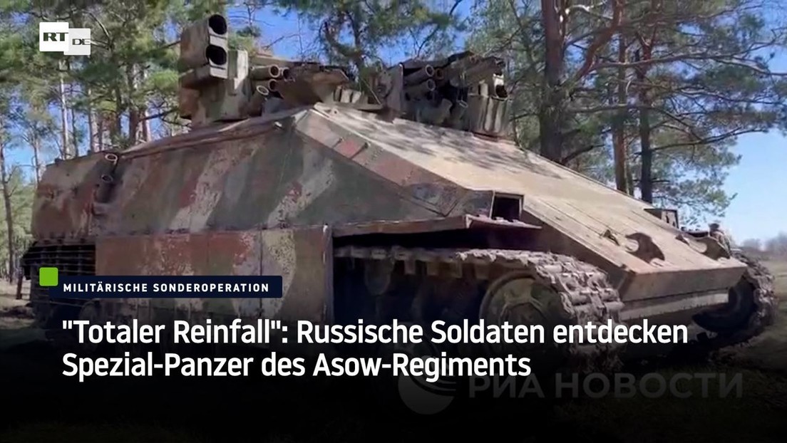"Totaler Reinfall": Russische Soldaten entdecken Spezial-Panzer des Asow-Regiments