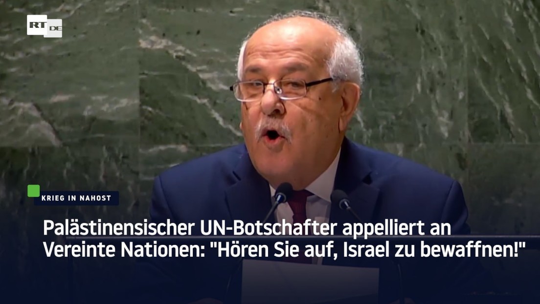 Palästinas ständiger UN-Beobachter: "Straflosigkeit tötet"