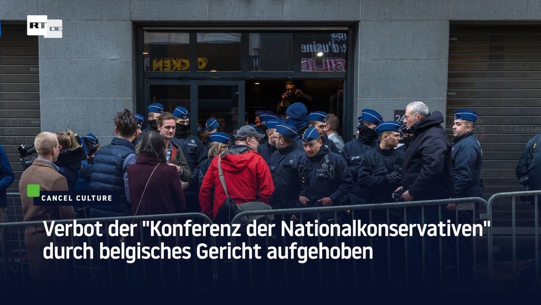 Verbot der "Konferenz der Nationalkonservativen" durch belgisches Gericht aufgehoben