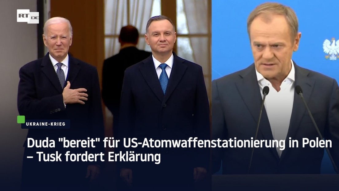 Duda "bereit" für US-Atomwaffenstationierung in Polen – Tusk fordert Erklärung