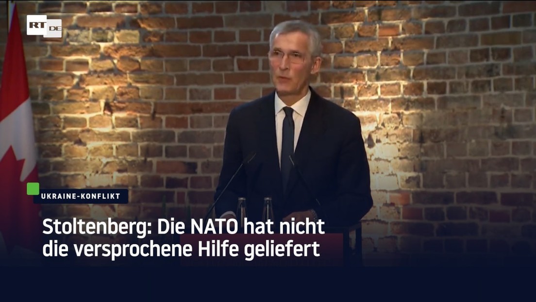 Stoltenberg: Die NATO hat nicht die versprochene Hilfe geliefert