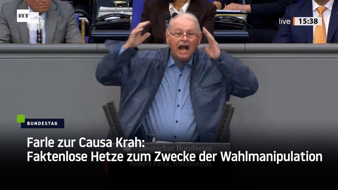 Farle zur Causa Krah: Faktenlose Hetze zum Zwecke der Wahlmanipulation