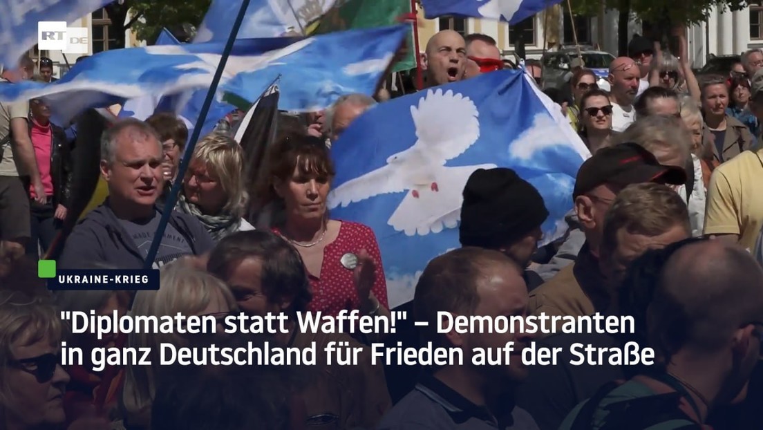 "Diplomaten statt Waffen!" – Friedensdemonstrationen in ganz Deutschland