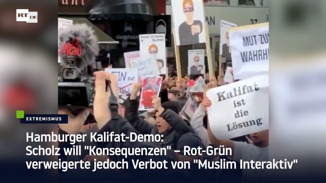 Hamburger Kalifat-Demo: Scholz will "Konsequenzen"