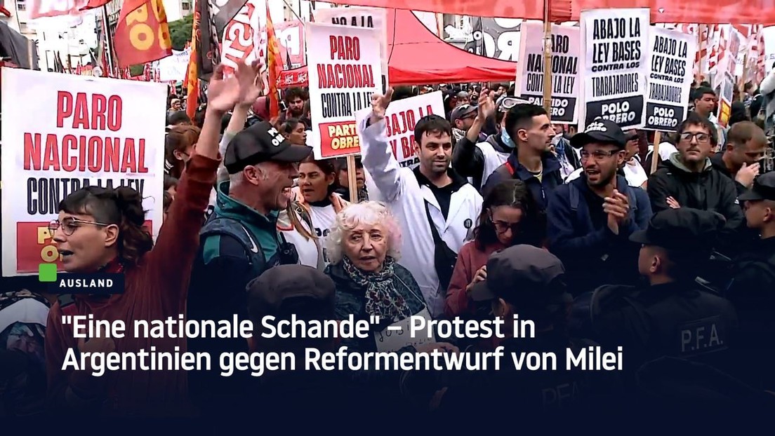 "Eine nationale Schande" – Protest in Argentinien gegen Reformentwurf von Milei