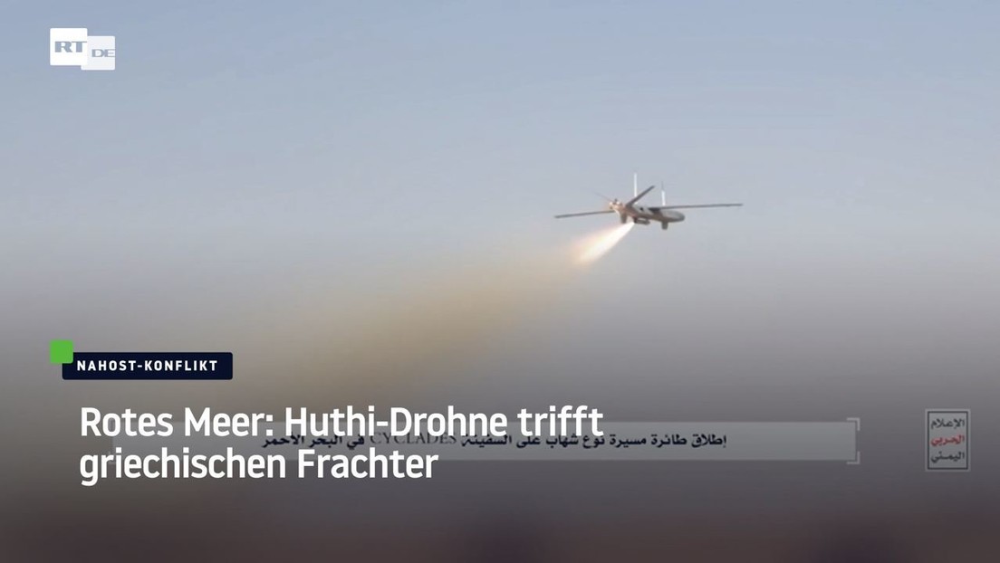 Rotes Meer: Huthi-Drohne trifft griechischen Frachter