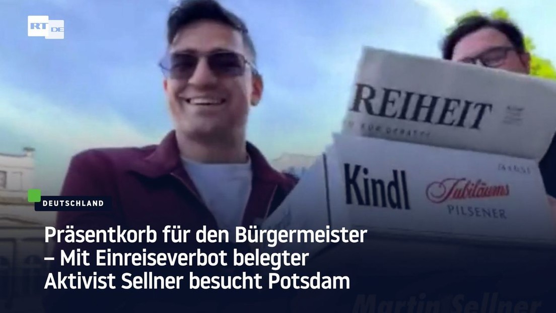 Präsentkorb für den Bürgermeister – Mit Einreiseverbot belegter Aktivist Sellner besucht Potsdam
