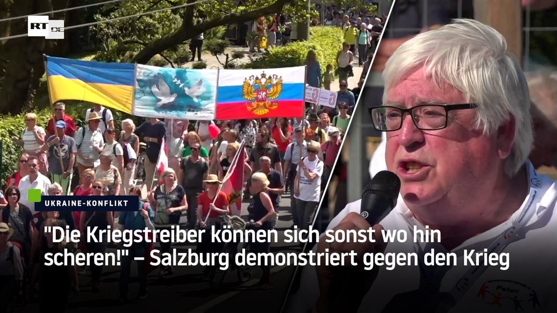 "Die Kriegstreiber können sich sonst wo hin scheren!" – Salzburg demonstriert gegen den Krieg