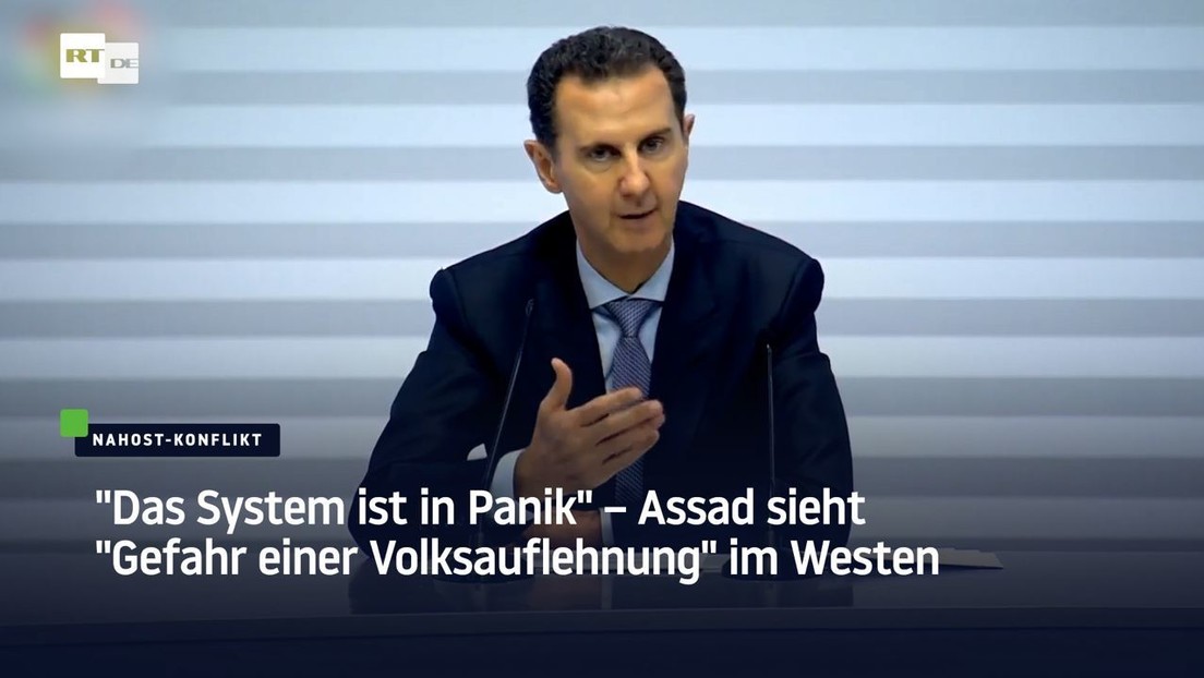 "Das System ist in Panik" – Assad sieht "Gefahr einer Volksauflehnung" im Westen