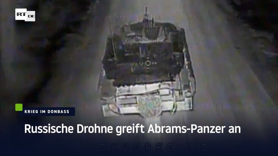 Russische Drohne greift Abrams-Panzer an