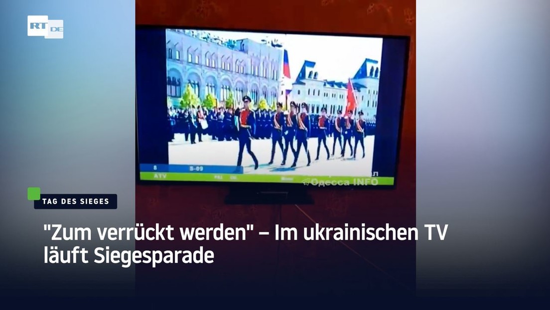 "Zum Verrücktwerden" – Im ukrainischen TV läuft russische Siegesparade