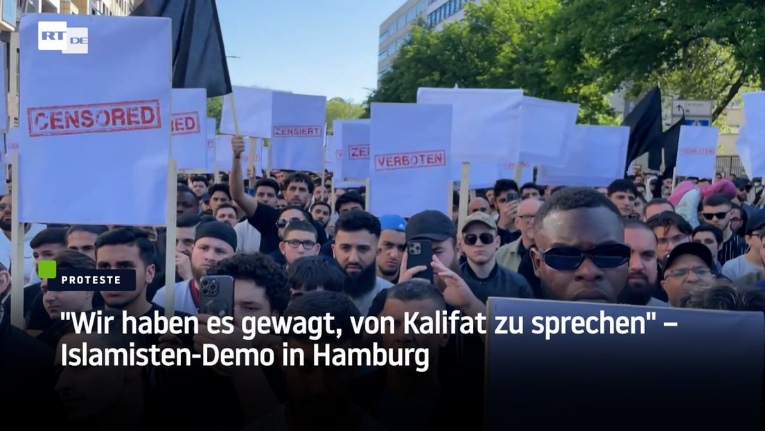 "Wir haben es gewagt, von Kalifat zu sprechen" – Islamisten-Demo in Hamburg