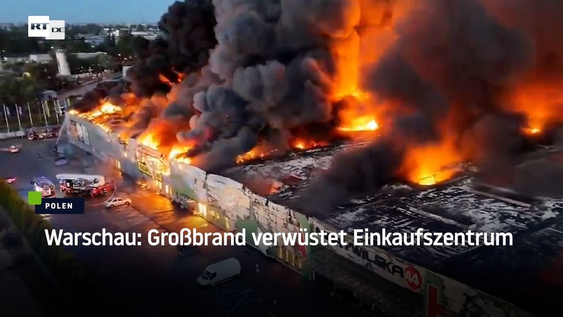 Warschau: Großbrand verwüstet Einkaufszentrum