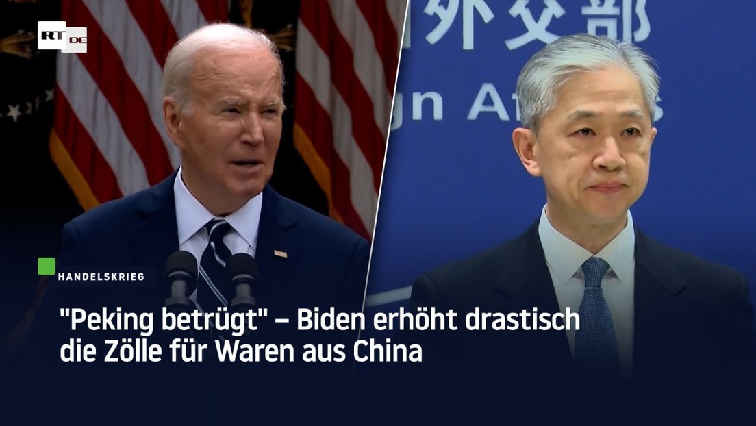 "Peking betrügt" – Biden erhöht drastisch die Zölle für Waren aus China