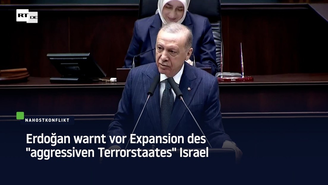 Erdoğan warnt vor Expansion des "aggressiven Terrorstaates" Israel