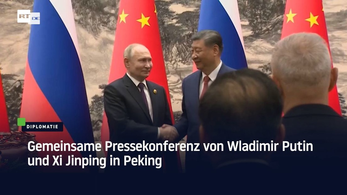 Gemeinsame Pressekonferenz von Wladimir Putin und Xi Jinping in Peking