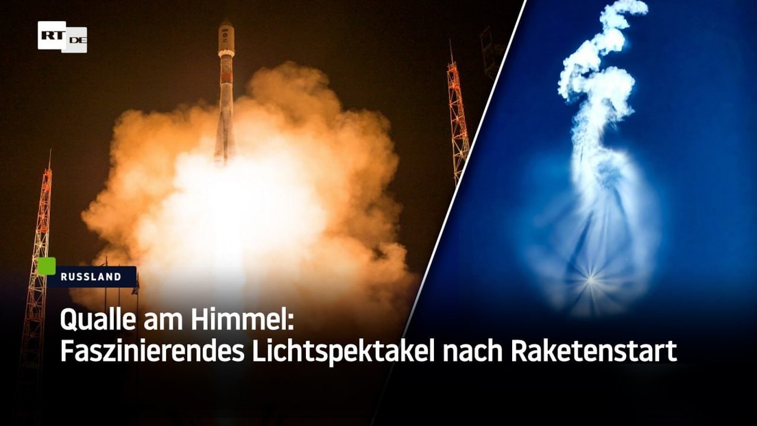 Qualle am Himmel: Faszinierendes Lichtspektakel nach Raketenstart