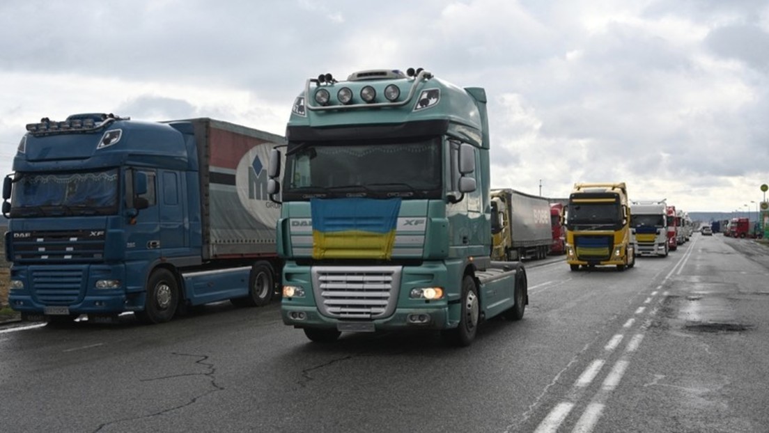 Wollen nicht als Kanonenfutter enden: Ukrainische Trucker protestieren gegen Mobilisierungsgesetz