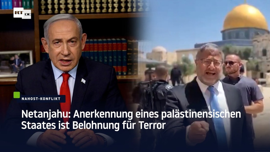 Netanjahu: Anerkennung eines palästinensischen Staates ist Belohnung für Terror