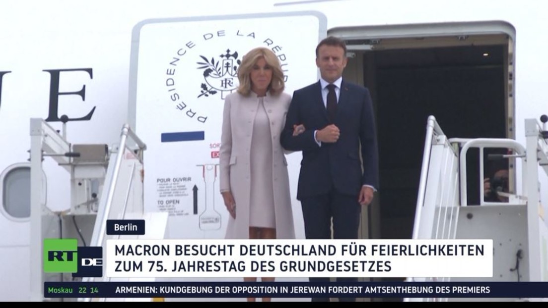 Emmanuel Macron zum Staatsbesuch in Berlin eingetroffen