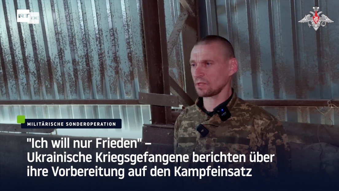 "Ich will nur Frieden" – Ukrainische Kriegsgefangene über ihre Vorbereitung auf den Kampfeinsatz