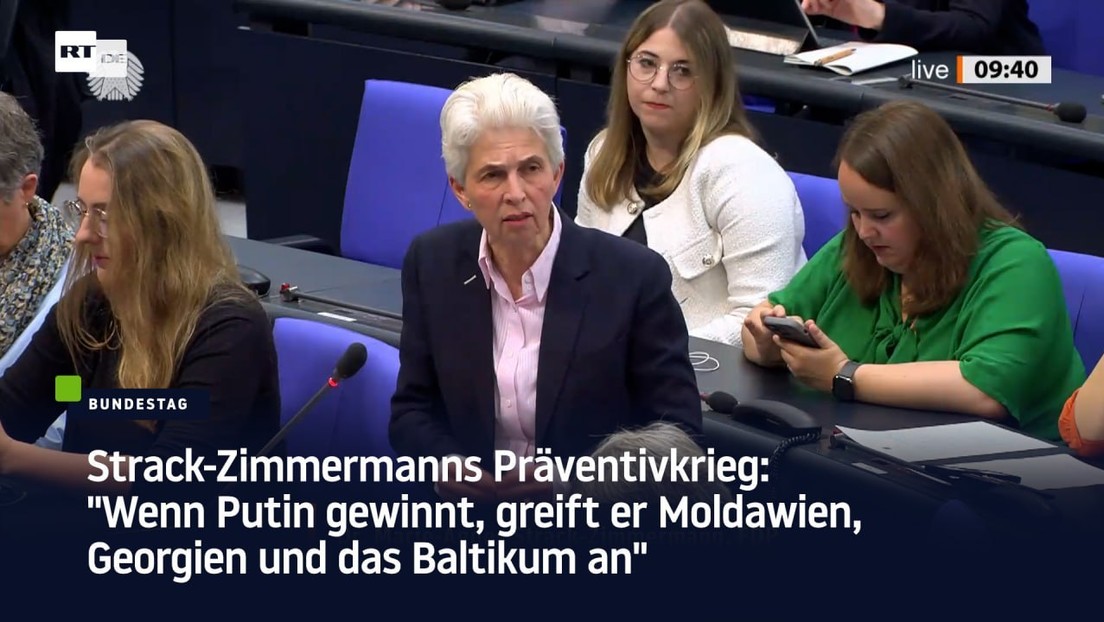 Strack-Zimmermann: "Wenn Putin gewinnt, greift er Moldawien, Georgien und das Baltikum an"