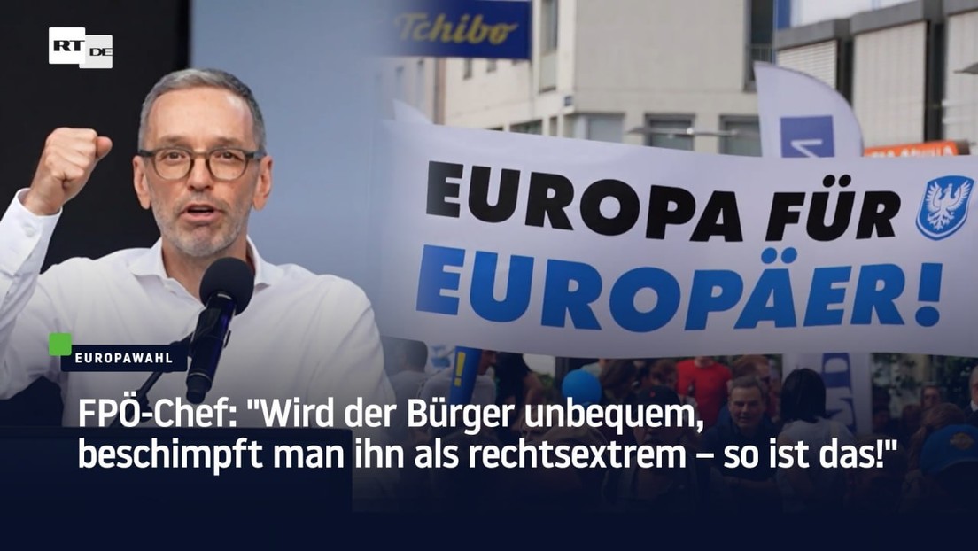 FPÖ-Chef: "Wird der Bürger unbequem, beschimpft man ihn als rechtsextrem – so ist das!"