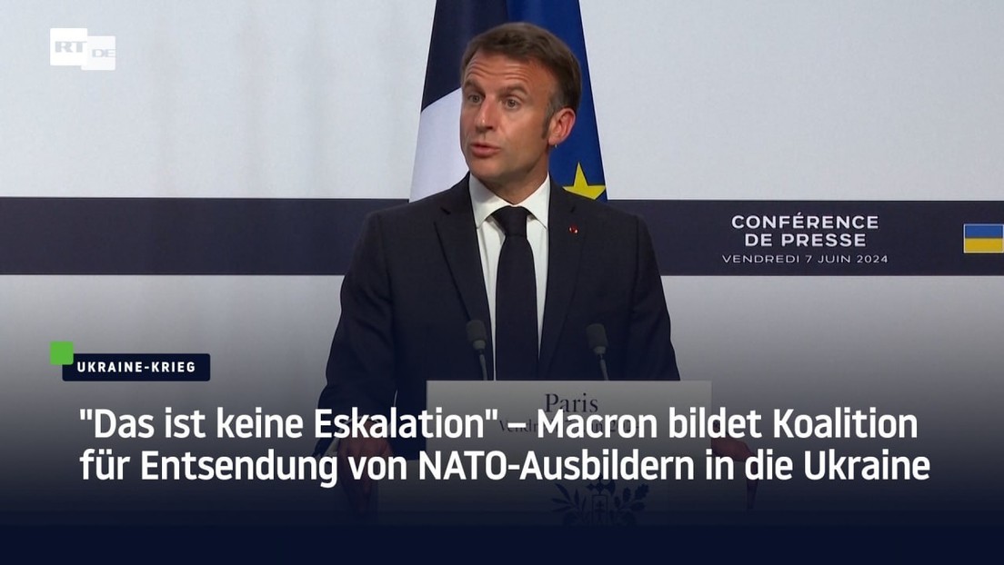 "Ist keine Eskalation" – Macron bildet Koalition für Entsendung von NATO-Ausbildern in die Ukraine